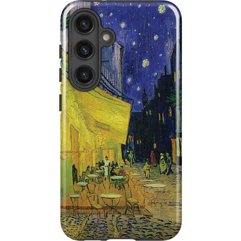 Cafe Terrace at Night by Van Gogh Galaxy S25 Impact Case